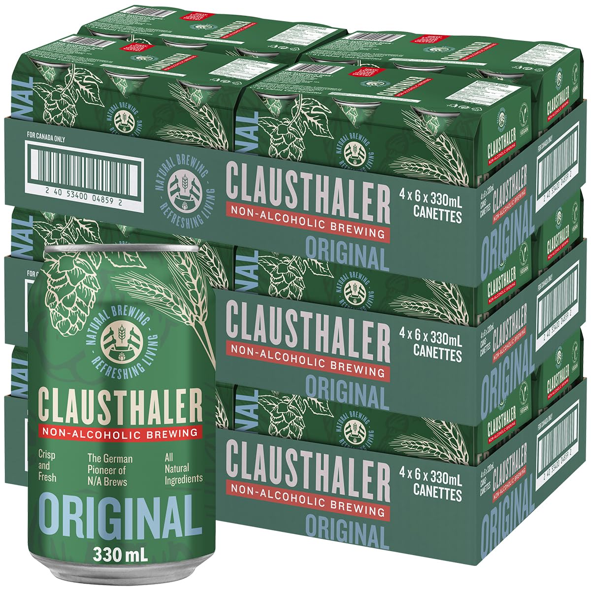 ビール・発泡酒 ノンアル 72本まとめ売り Amazon.co.jp: ドイツ産 ノンアルコールビール クラウスターラー 330ml